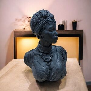 Candle.
African Women Face